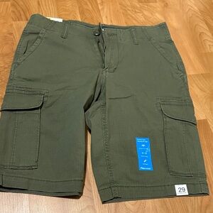 Olive Cargo Men Shorts